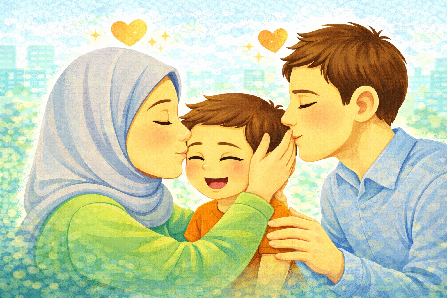 راه های محبت به کودک از نظر روانشناسی | تکنیک های کاربردی برای والدین 3 بوسیدن و نوازش کودک از بهترین راه های محبت به کودک از نظر روانشناسی