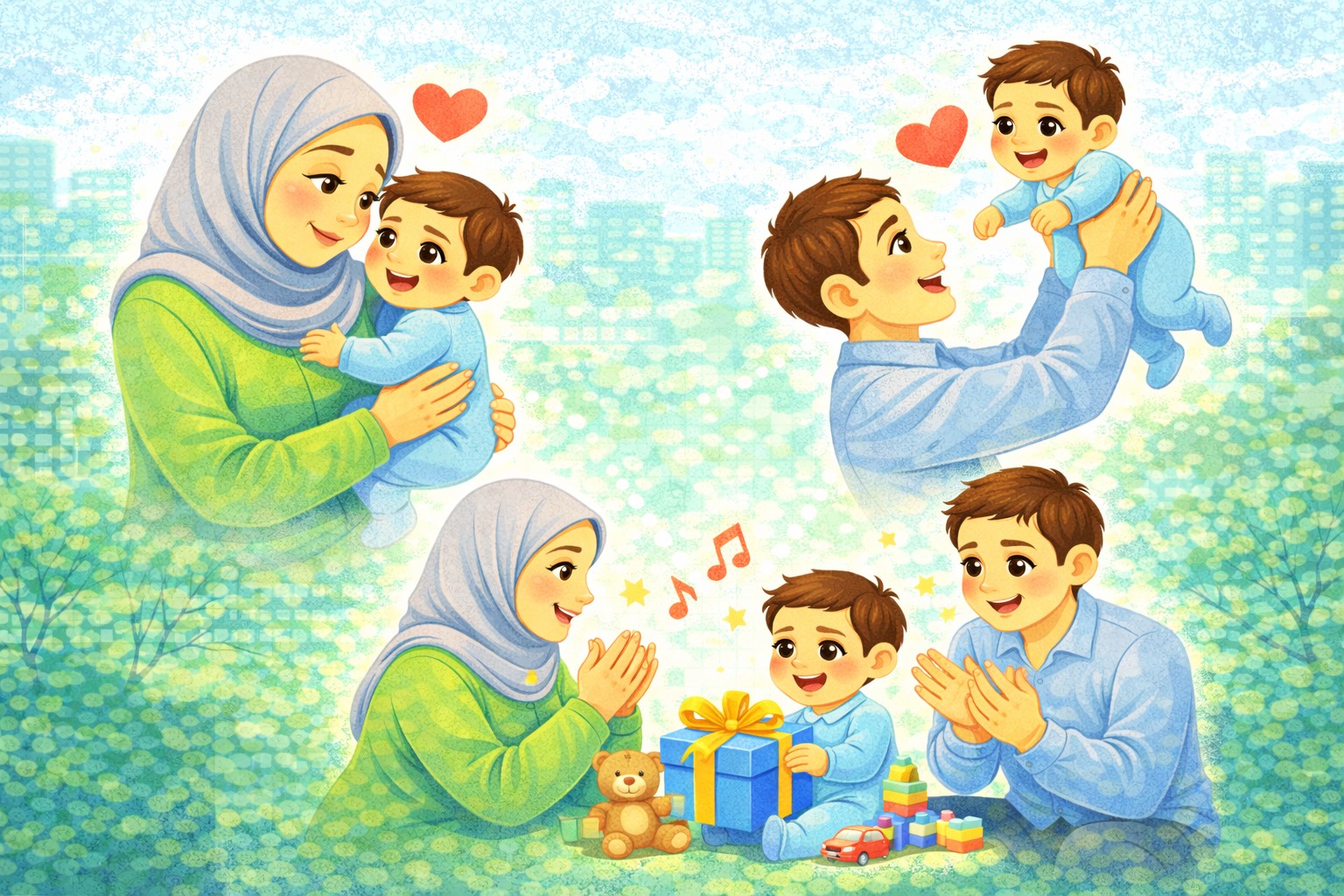 راه های محبت به کودک از نظر روانشناسی | تکنیک های کاربردی برای والدین 5 ابراز محبت به کودک زیر دو سال